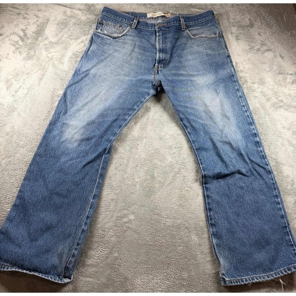 Vtg Levi's 517 USA Boot Cut Jeans 38x29 Distressed Fade